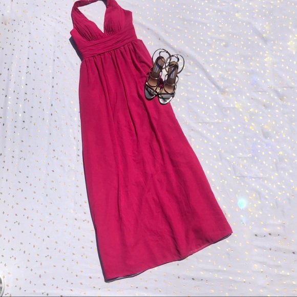 Pink Empire Waist Halter Formal Dress Sz 4 - Picture 13 of 13